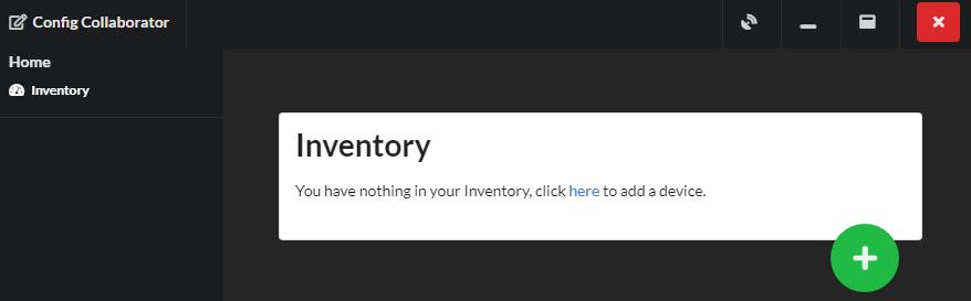 Empty device inventory