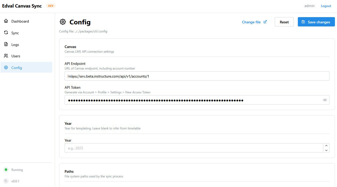Configuration editor