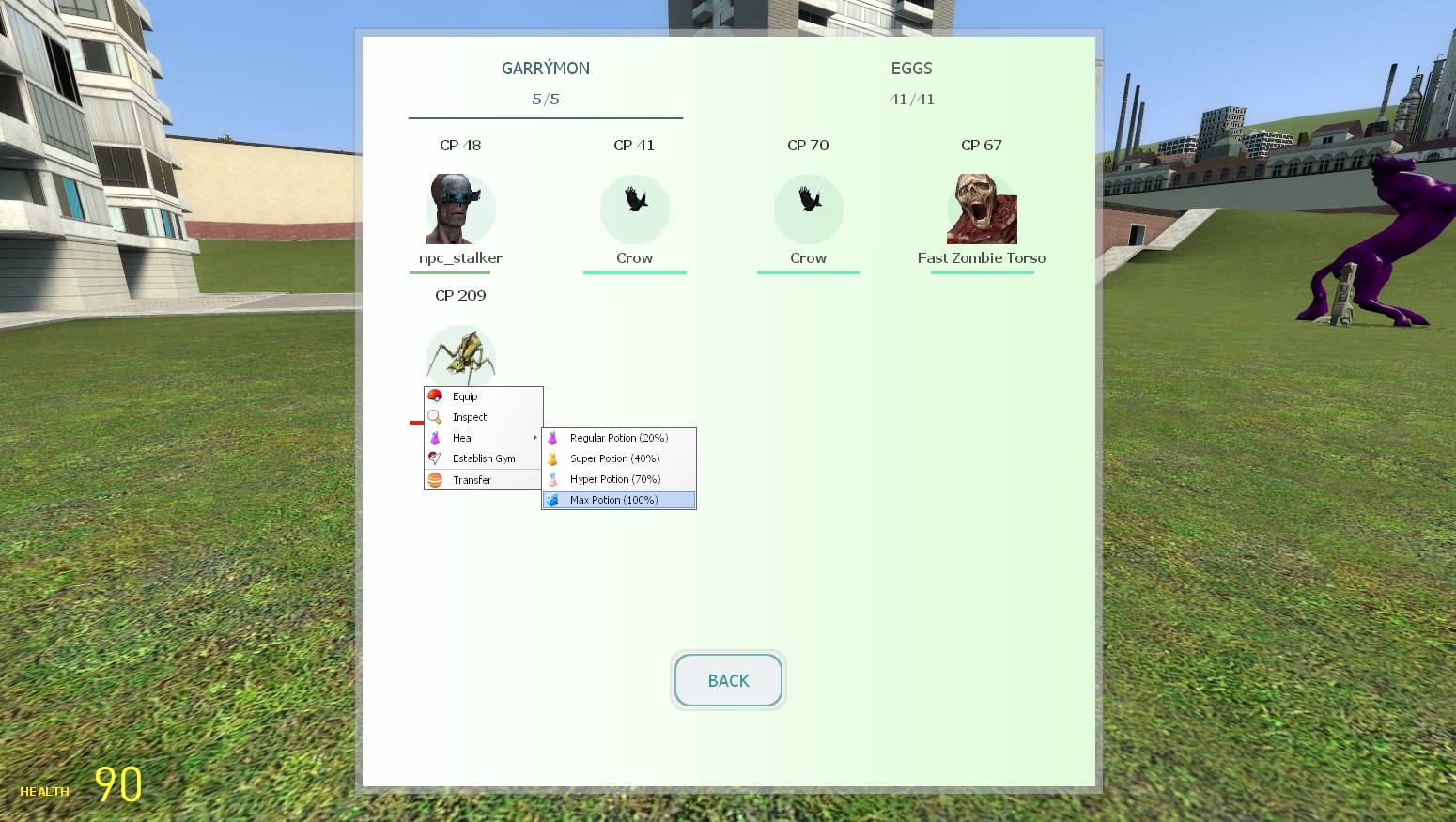 Healing a hurt GarrýMon