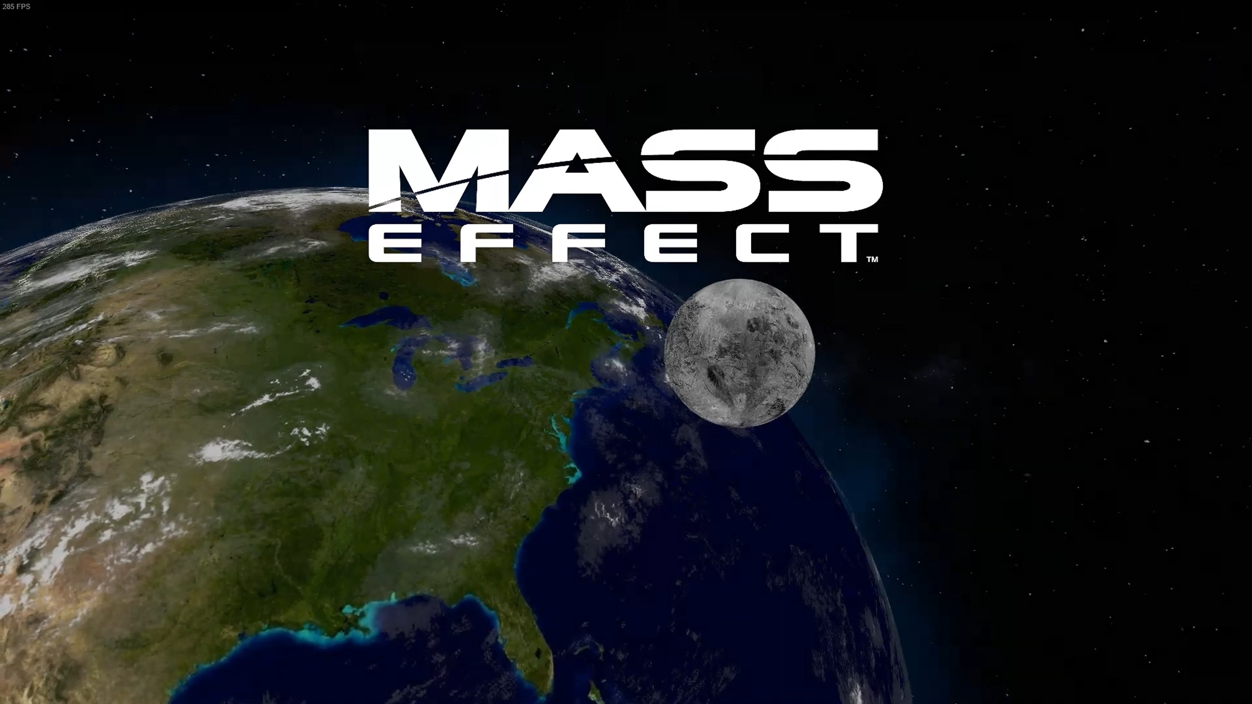 Earth and Moon start screen