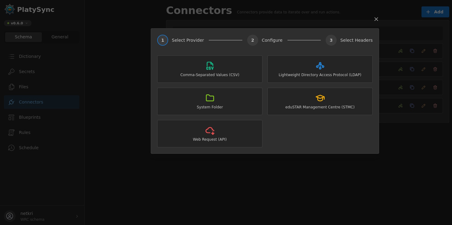 Adding a connector