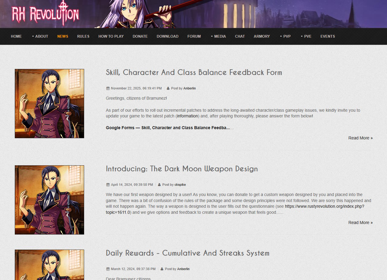 News (pulled from forum thread)